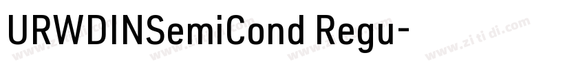 URWDINSemiCond Regu字体转换